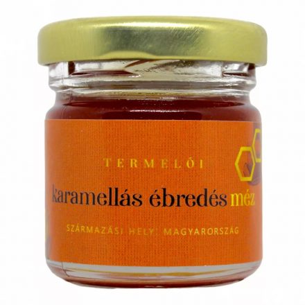 Karamelový prebúdzajúci med v pohári 50 gramov